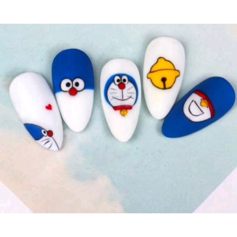 Detail Nail Art Doraemon Nomer 30