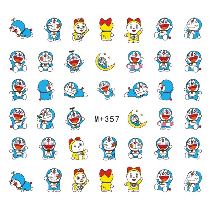 Detail Nail Art Doraemon Nomer 48