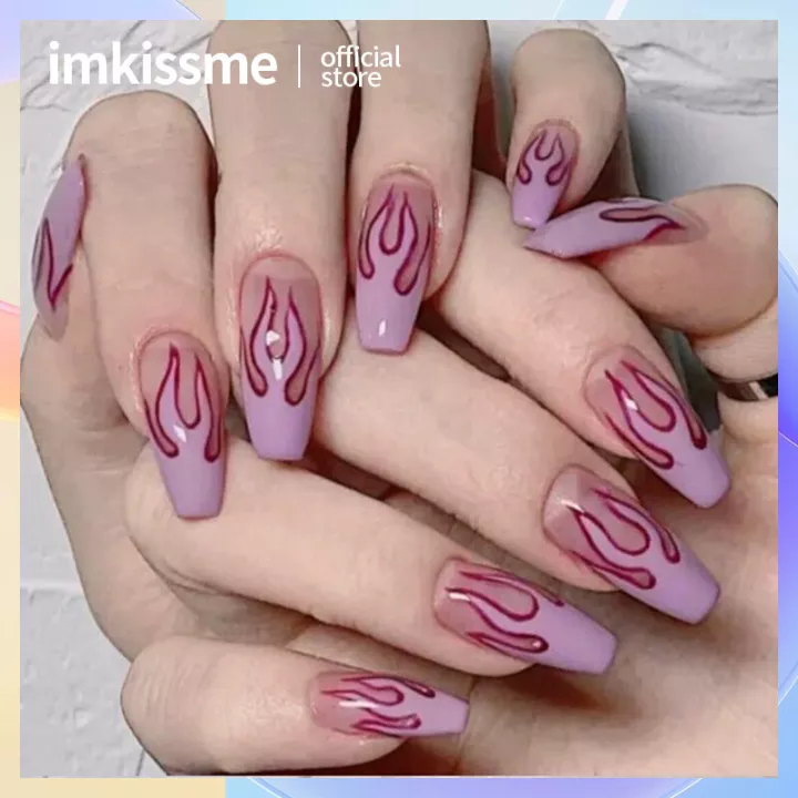 Detail Nail Art Motif Api Nomer 57