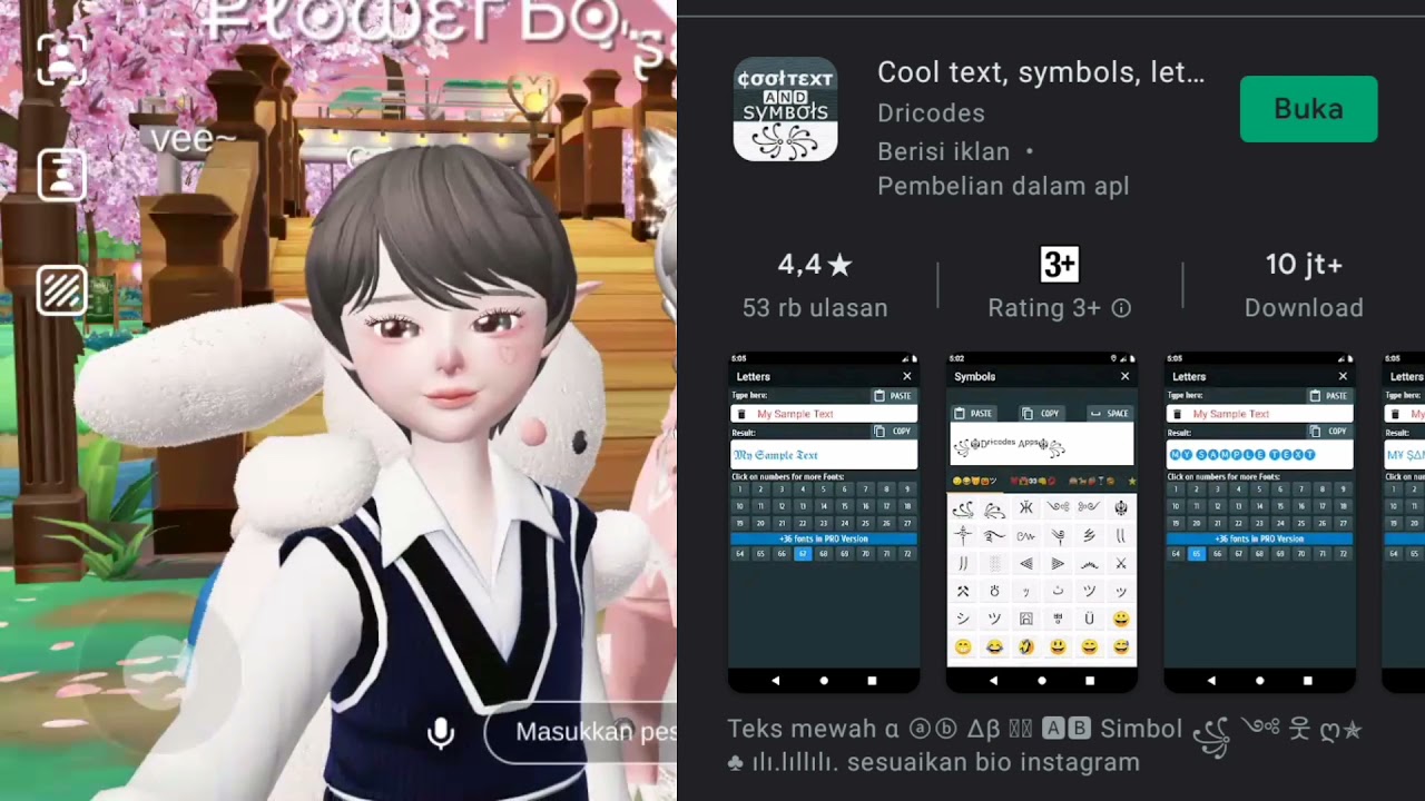 Detail Nama Aesthetic Zepeto Nomer 2