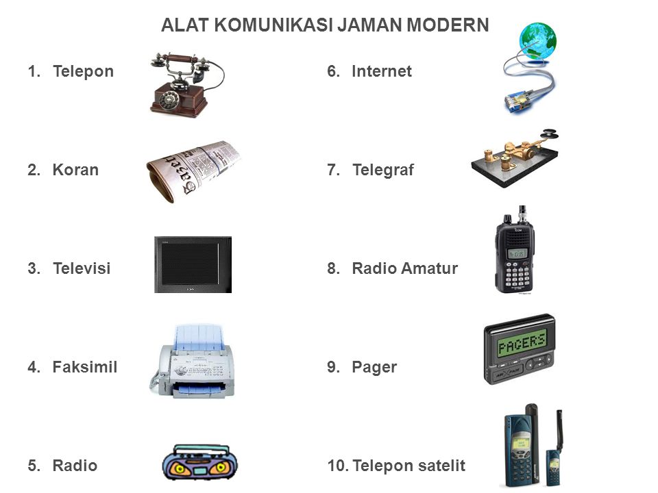 Detail Nama Alat Komunikasi Nomer 12