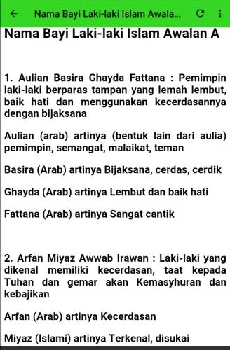 Detail Nama Bayi Laki2 Islami Terbaru Nomer 13