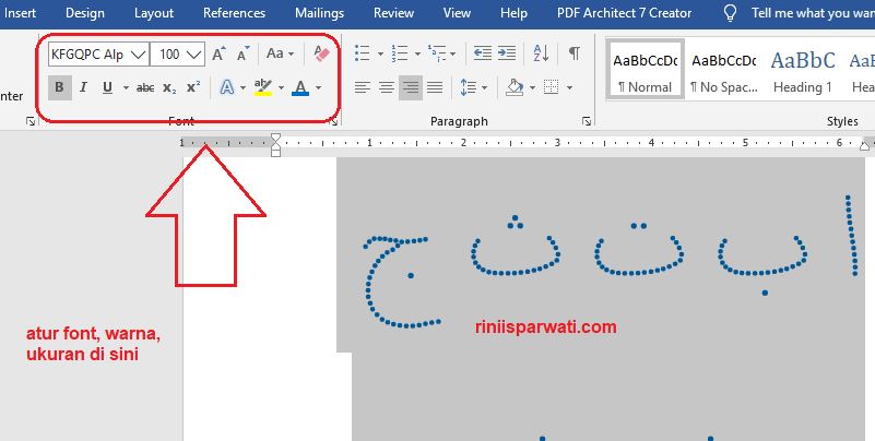 Detail Nama Font Putus Putus Nomer 7