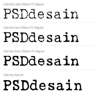 Detail Nama Font Seperti Mesin Ketik Nomer 27