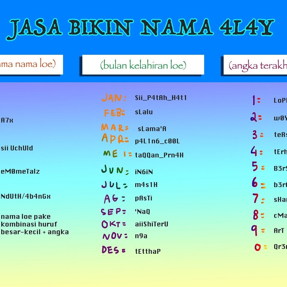 Detail Nama Gaul Ig Nomer 48