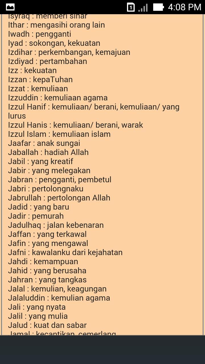 Detail Nama Islam Bayi Laki2 Nomer 3