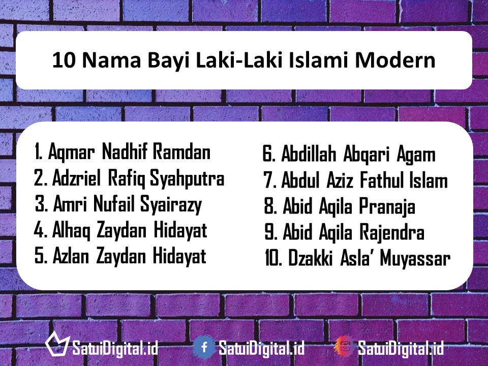 Detail Nama Islami Bayi Laki2 Nomer 46