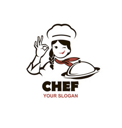 Detail Logo Chef Woman Nomer 23