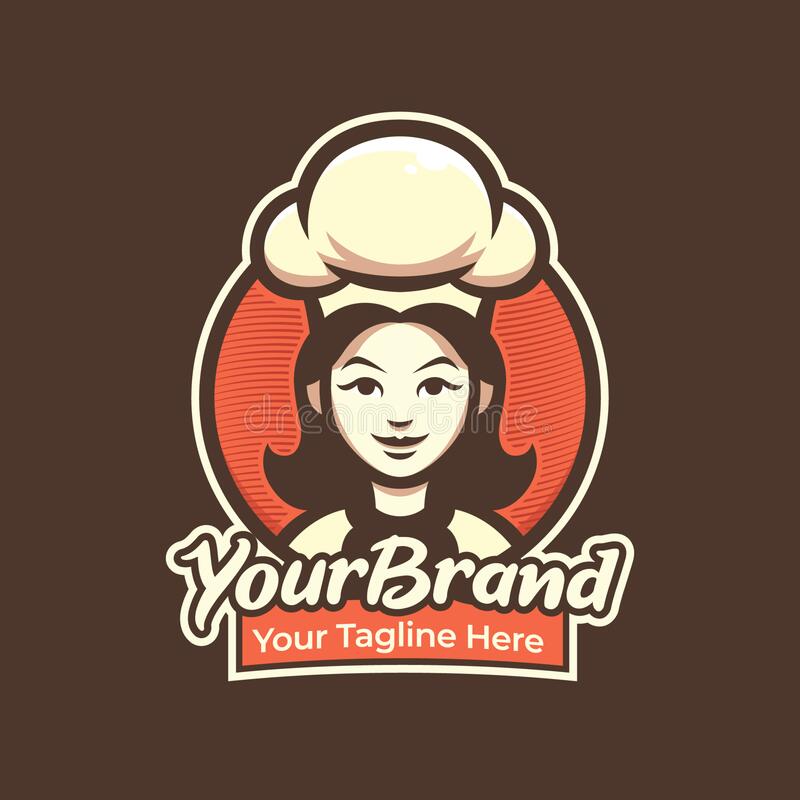 Detail Logo Chef Woman Nomer 50