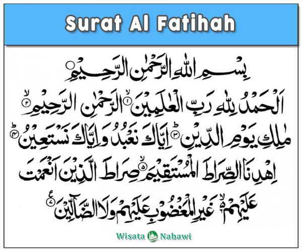 Detail Nama Nama Surat Al Fatihah Nomer 26