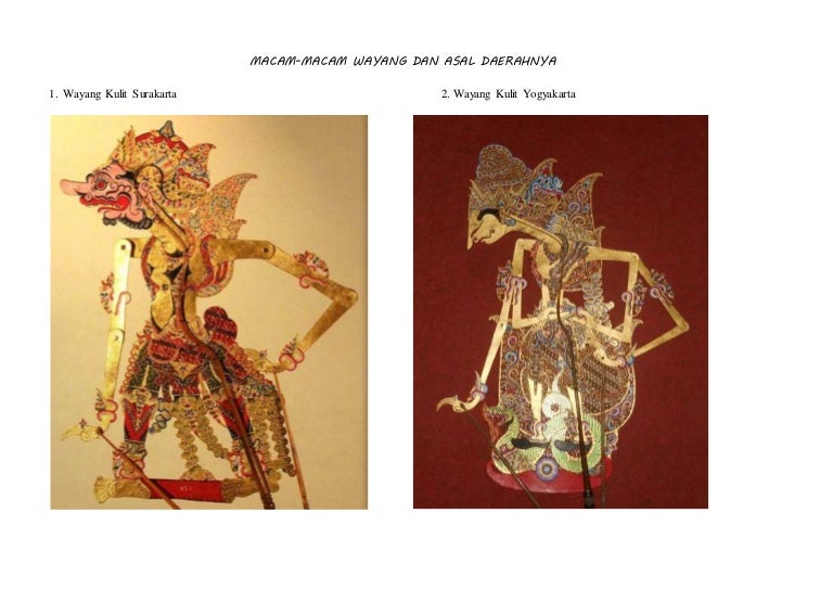 Detail Nama Nama Wayang Kulit Dan Gambarnya Nomer 44