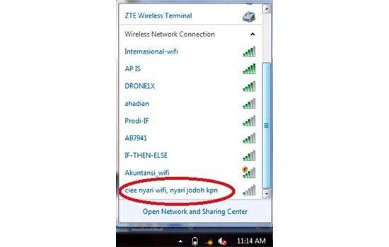 Detail Nama Nama Wifi Rumah Nomer 14