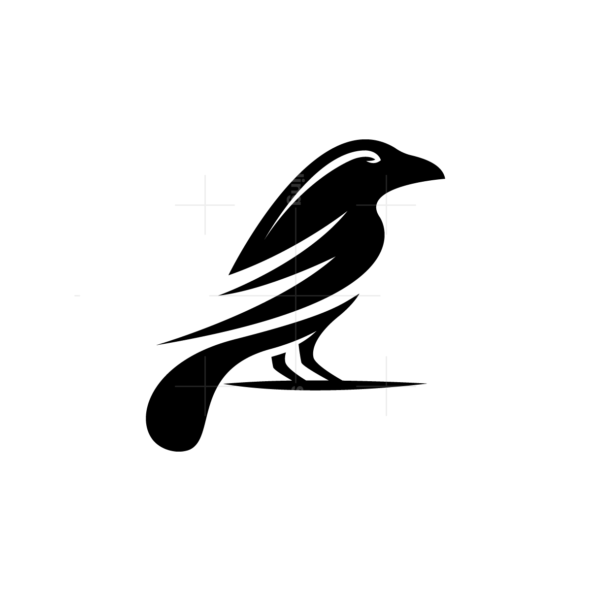 Detail Logo Crow Nomer 36