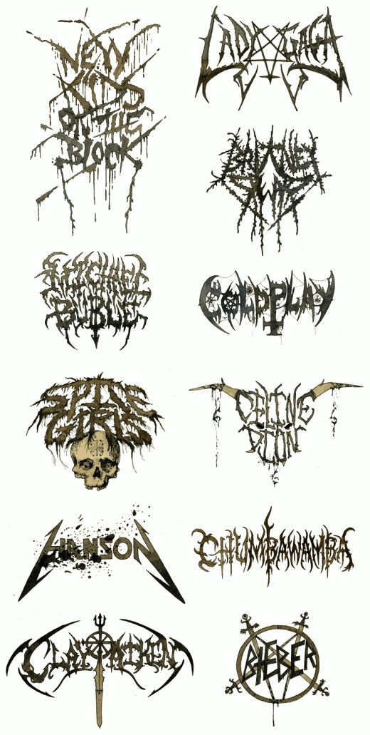 Detail Logo Death Metal Nomer 44