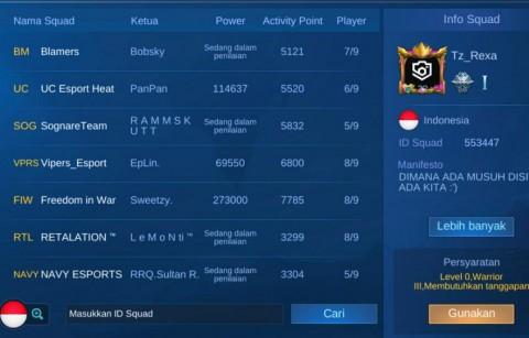 Detail Nama Squad Mobile Legend Keren Nomer 35