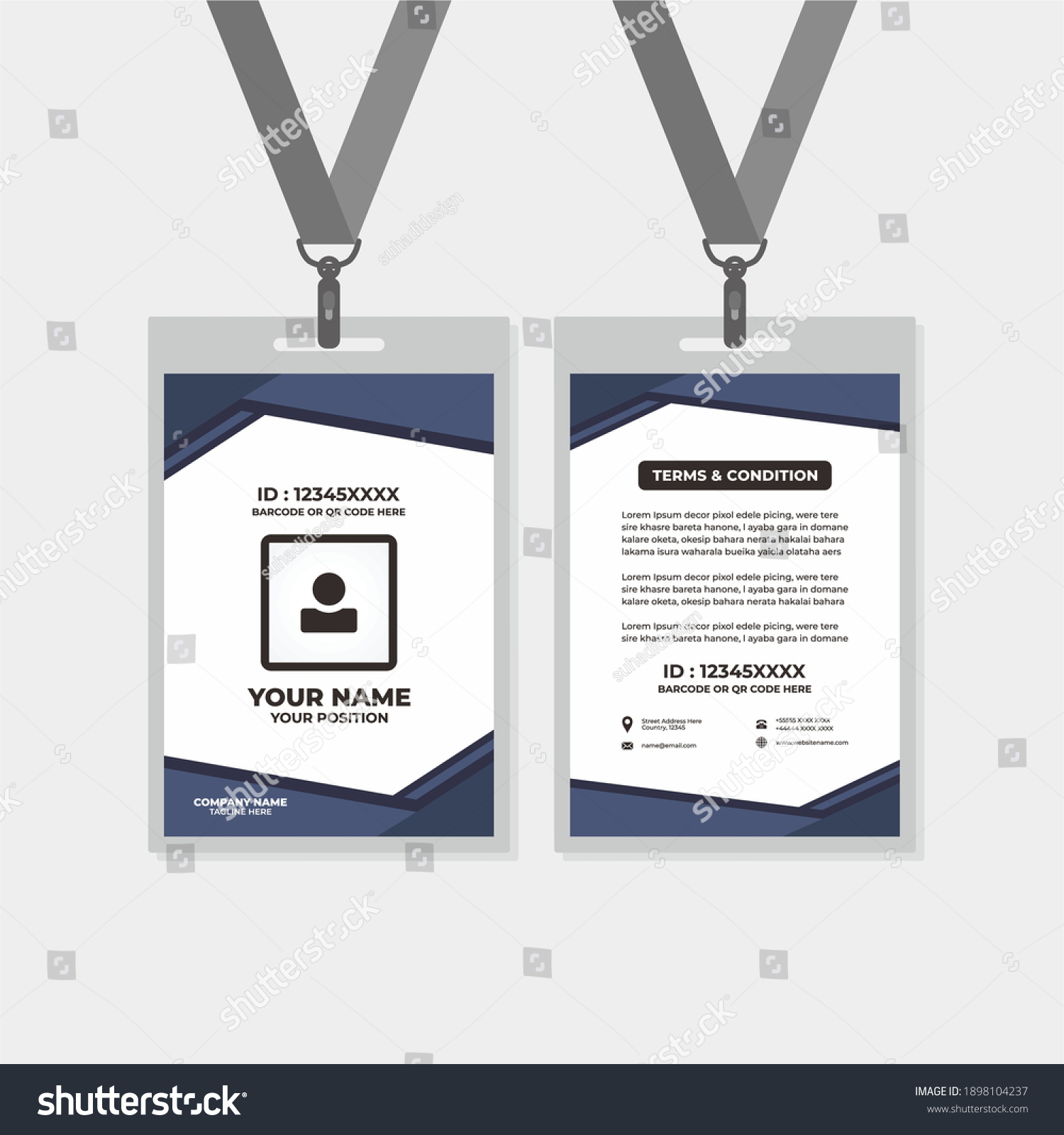 Detail Name Tag Design Template Nomer 8