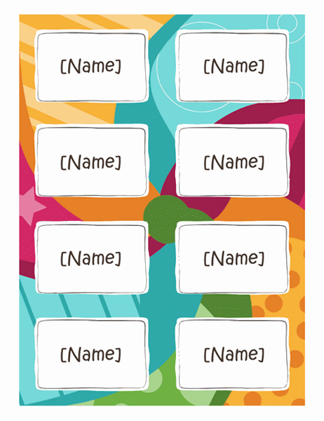 Detail Name Tag Design Template Free Nomer 36