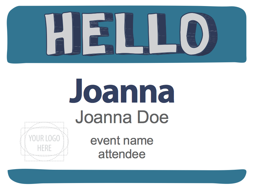 Detail Name Tag Design Template Free Nomer 49