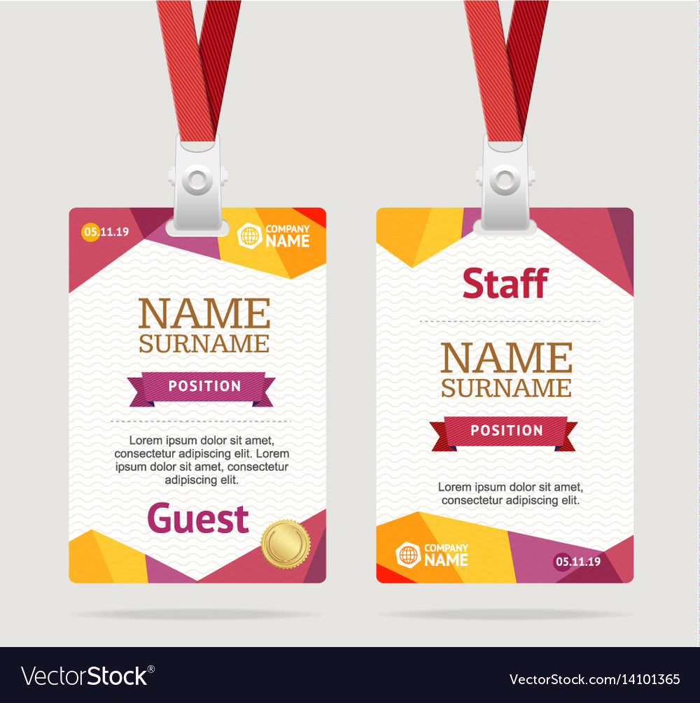 Detail Name Tag Design Vector Nomer 19