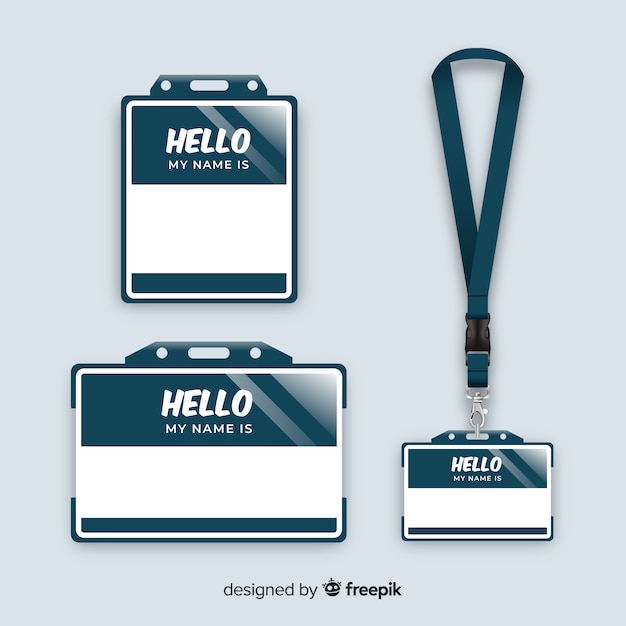 Detail Name Tag Design Vector Nomer 36