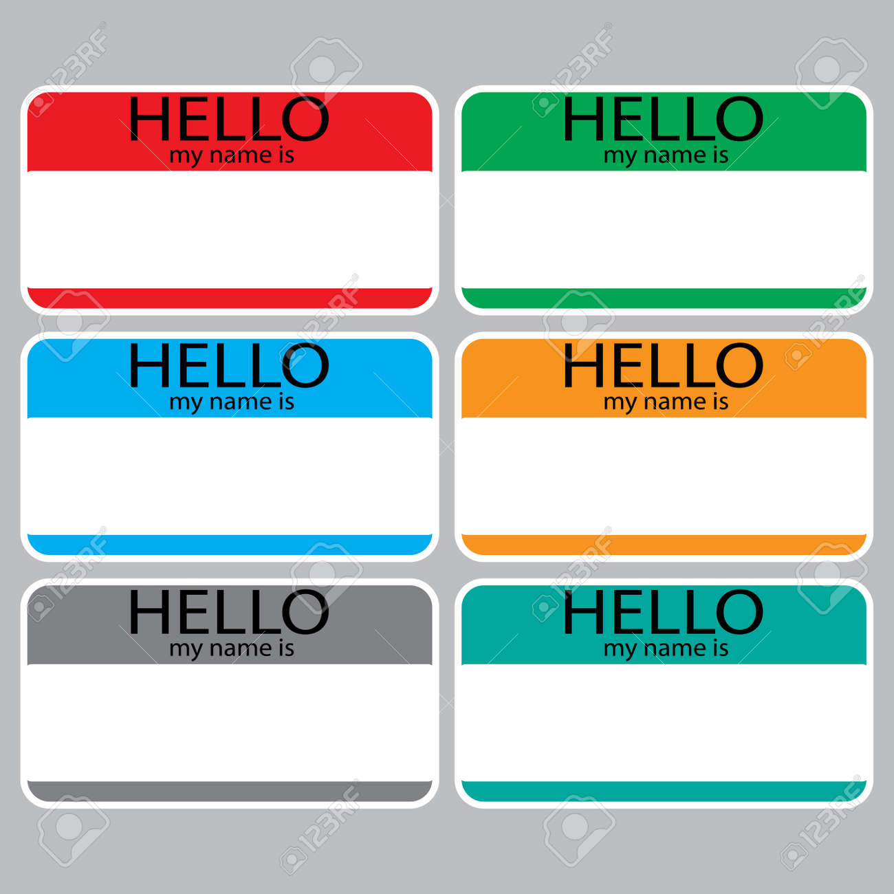 Detail Name Tag Design Vector Nomer 37