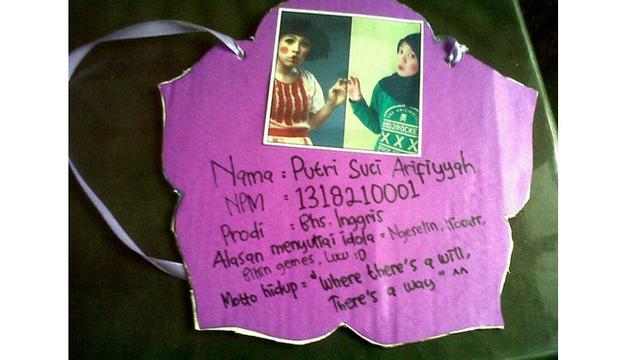 Detail Name Tag Mpls Kreatif Nomer 23