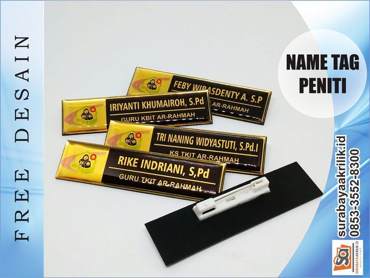 Detail Name Tag Mpls Kreatif Nomer 46