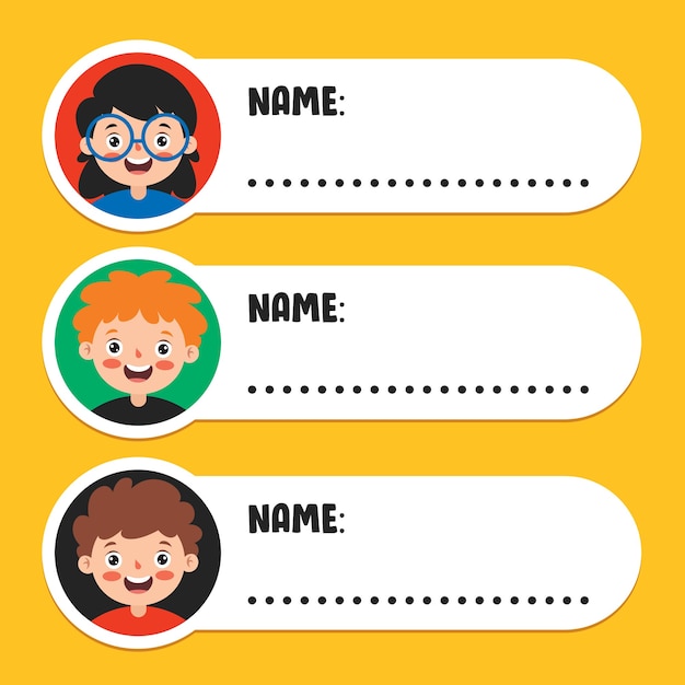 Detail Name Tag Vector Nomer 52