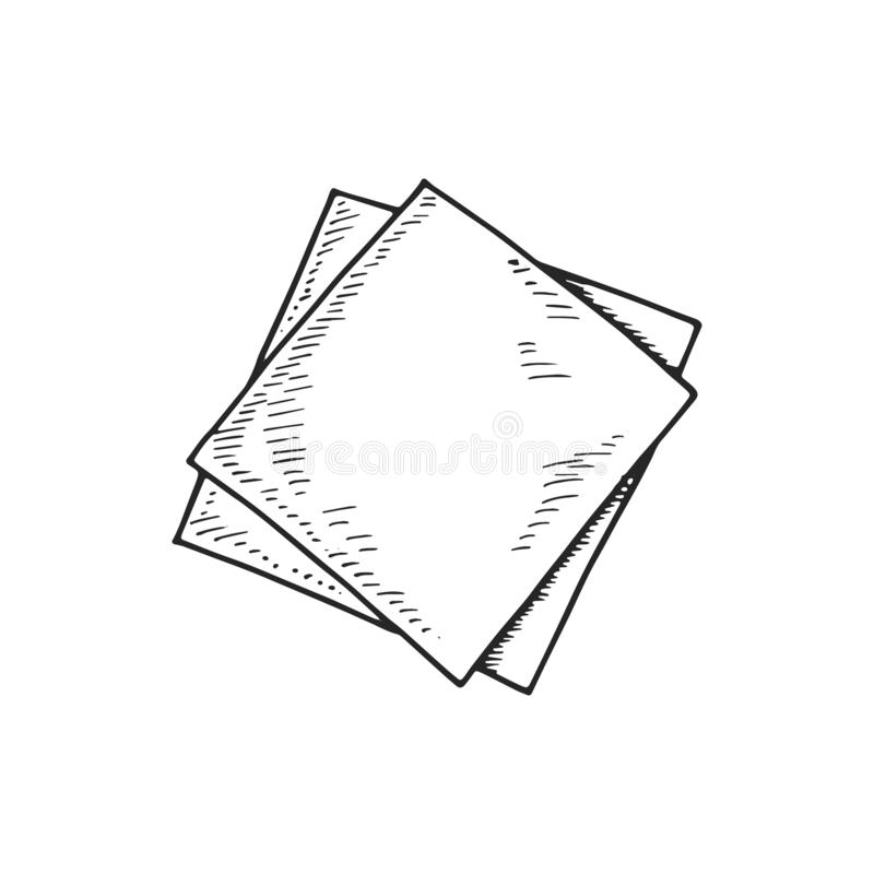 Detail Napkin Clipart Black And White Nomer 2