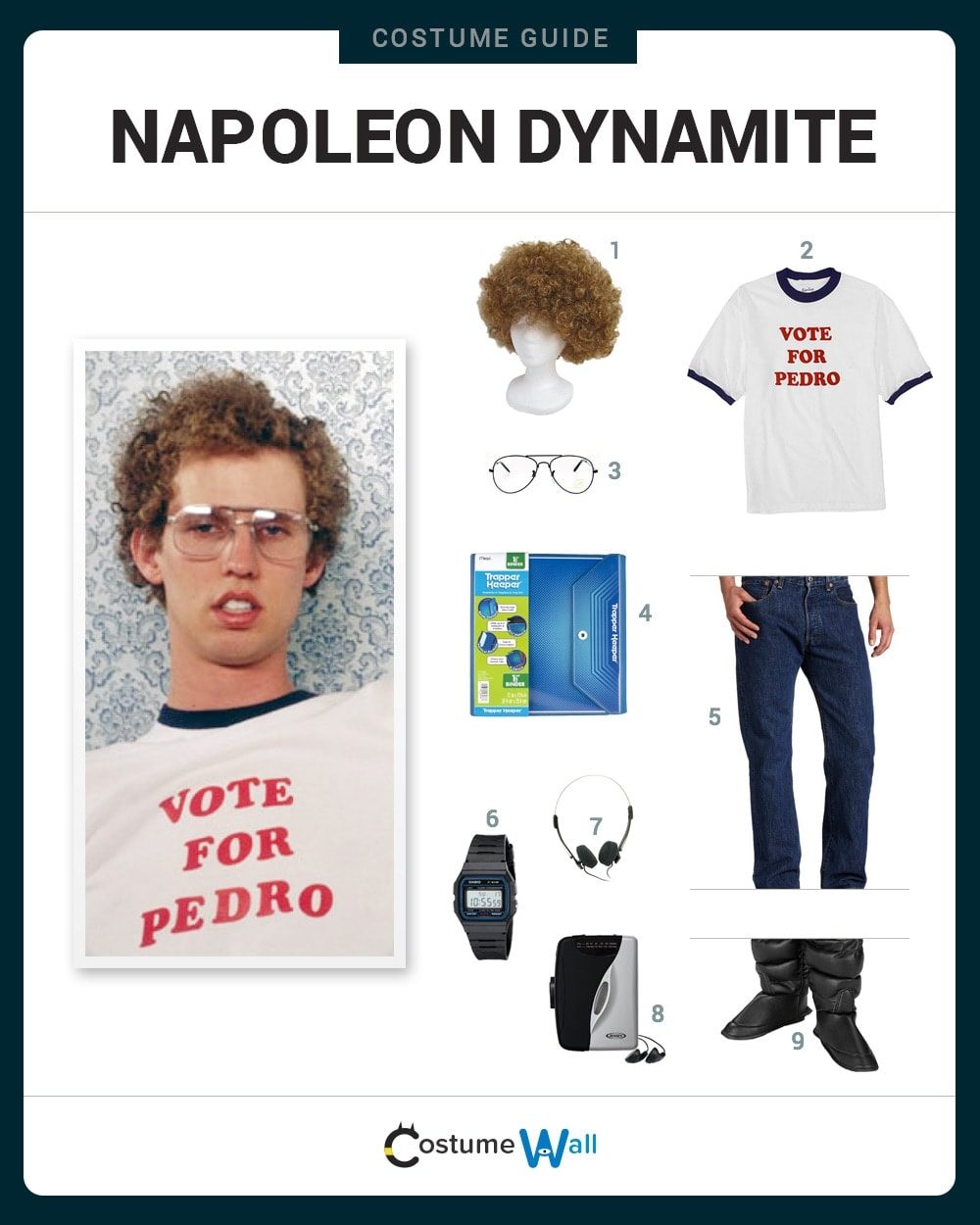 Detail Napoleon Dynamite Wig Nomer 17