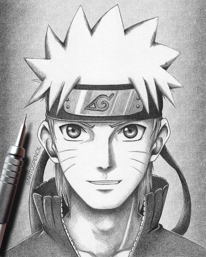 Detail Naruto Gambar Pensil Nomer 2