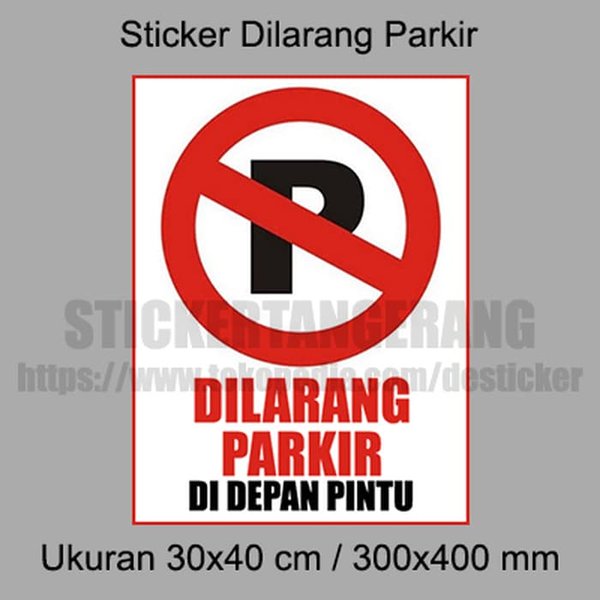 Detail Logo Dilarang Parkir Didepan Pintu Nomer 15