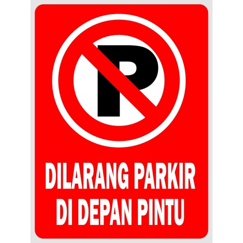 Detail Logo Dilarang Parkir Didepan Pintu Nomer 7