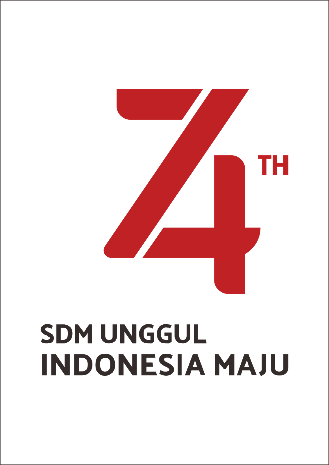 Detail Logo Dirgahayu 74 Nomer 23