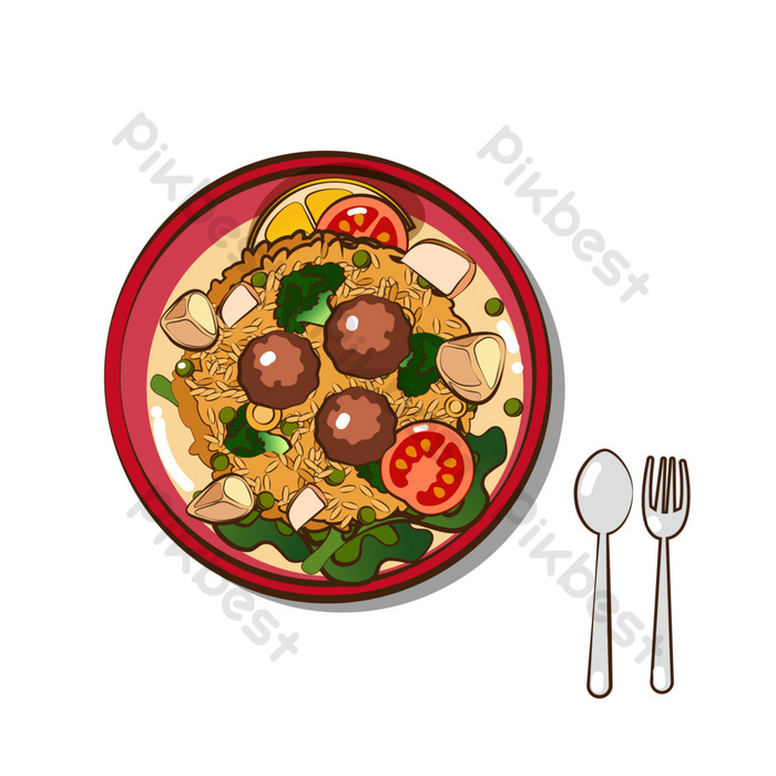 Detail Nasi Goreng Vector Png Nomer 53