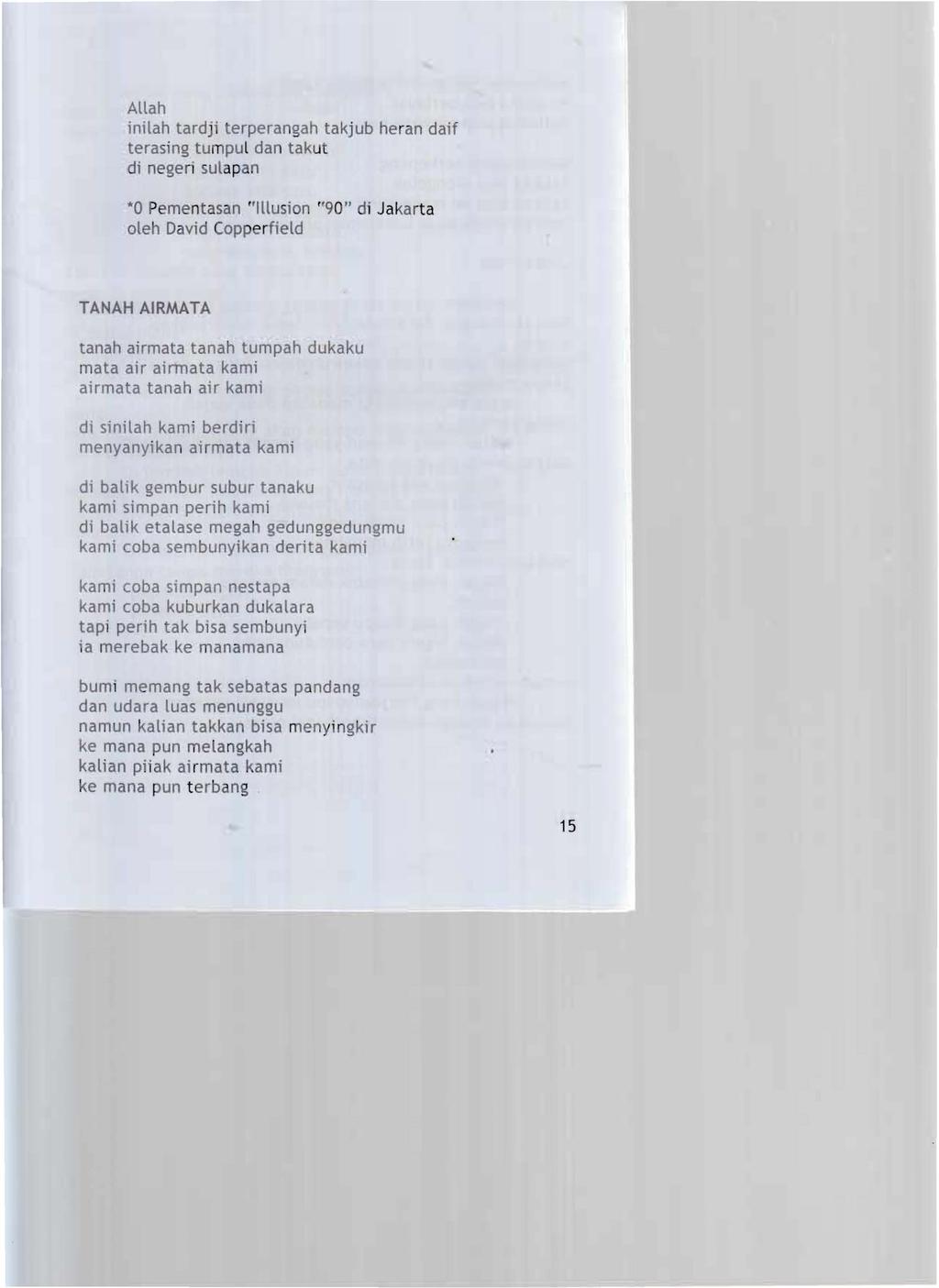 Detail Naskah Puisi Tanah Air Mata Nomer 31