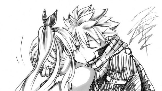 Detail Natsu And Lucy Kiss Nomer 35