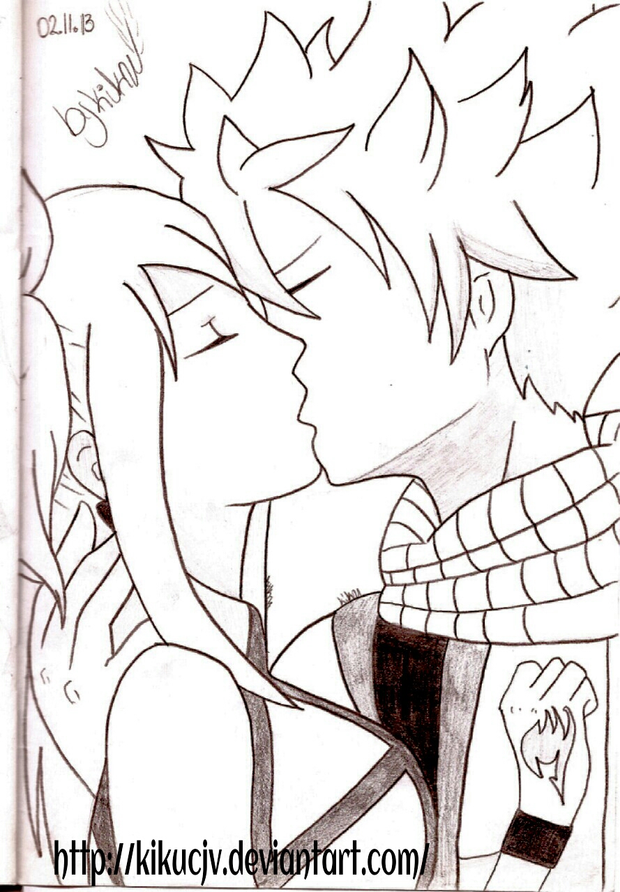 Detail Natsu And Lucy Kiss Nomer 51