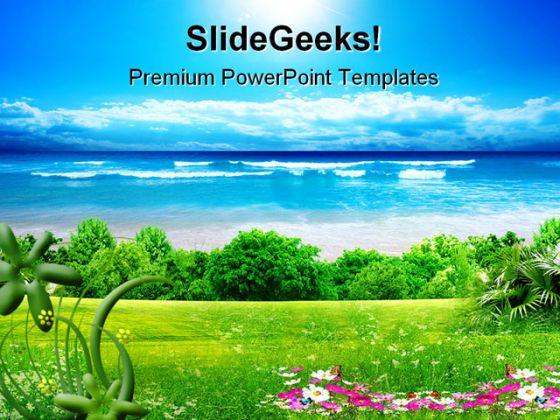 Detail Nature Background Powerpoint Presentation Nomer 12
