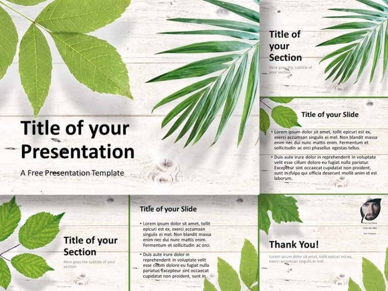 Detail Nature Background Powerpoint Presentation Nomer 32