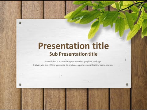 Detail Nature Background Powerpoint Presentation Nomer 9