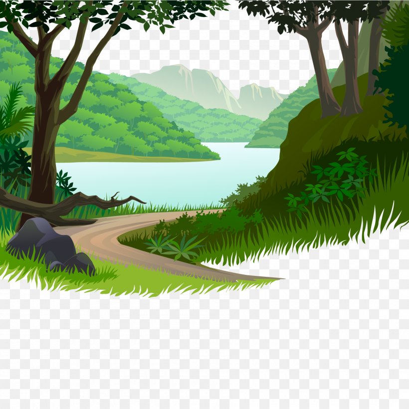 Detail Nature Cartoon Png Nomer 2