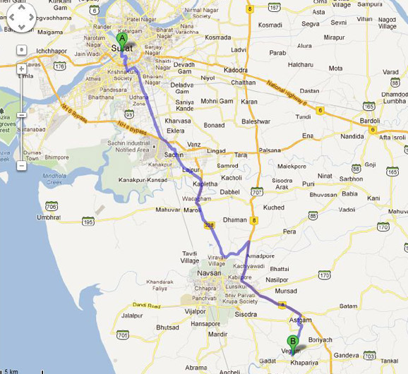 Detail Navsari To Surat Distance Nomer 2