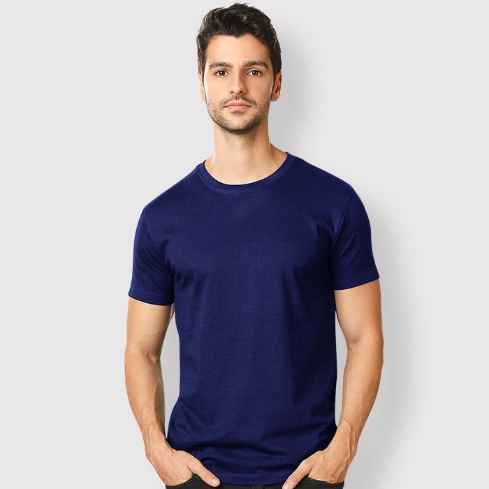 Detail Navy Blue T Shirt Nomer 57