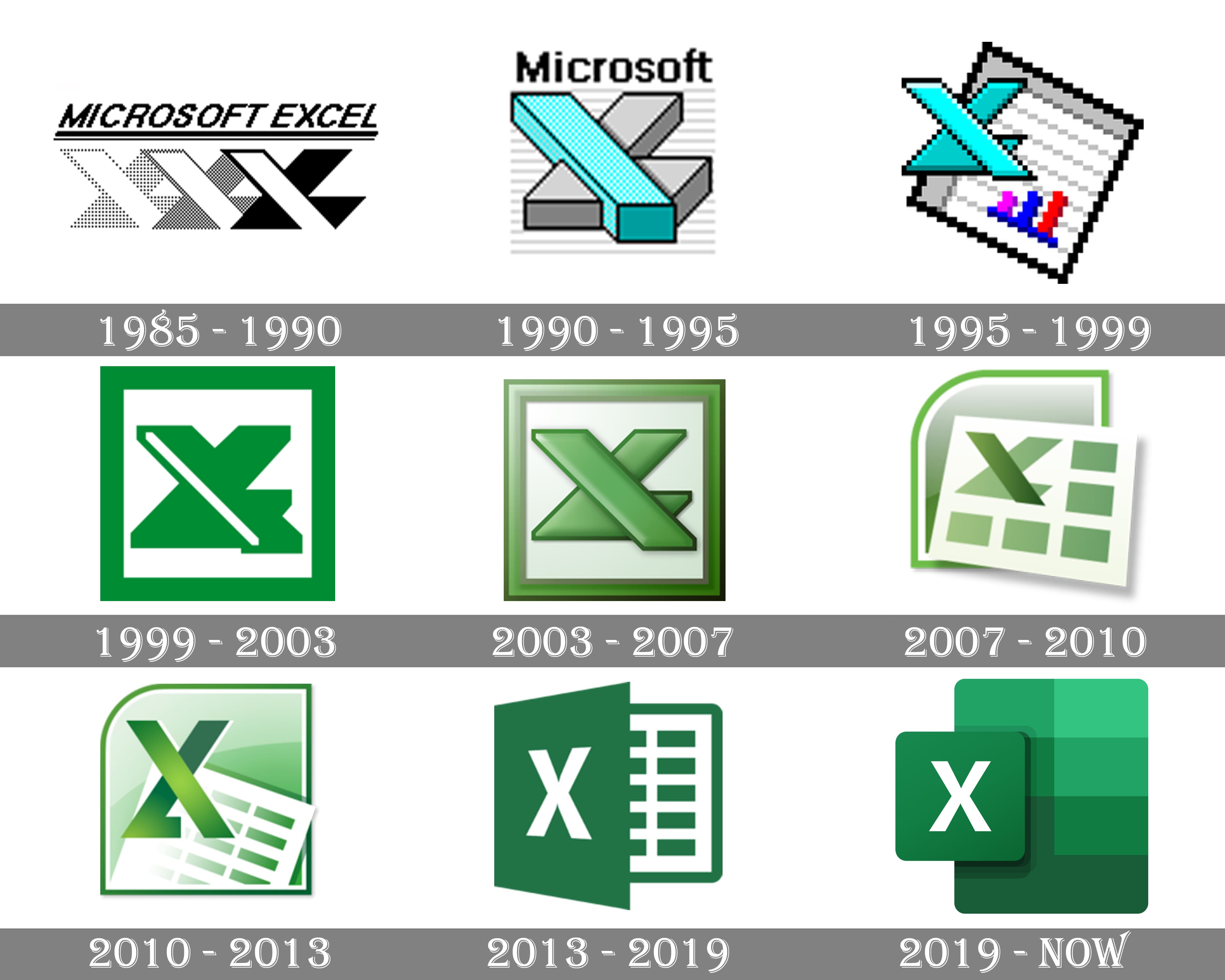 Detail Logo Excel 2007 Nomer 2