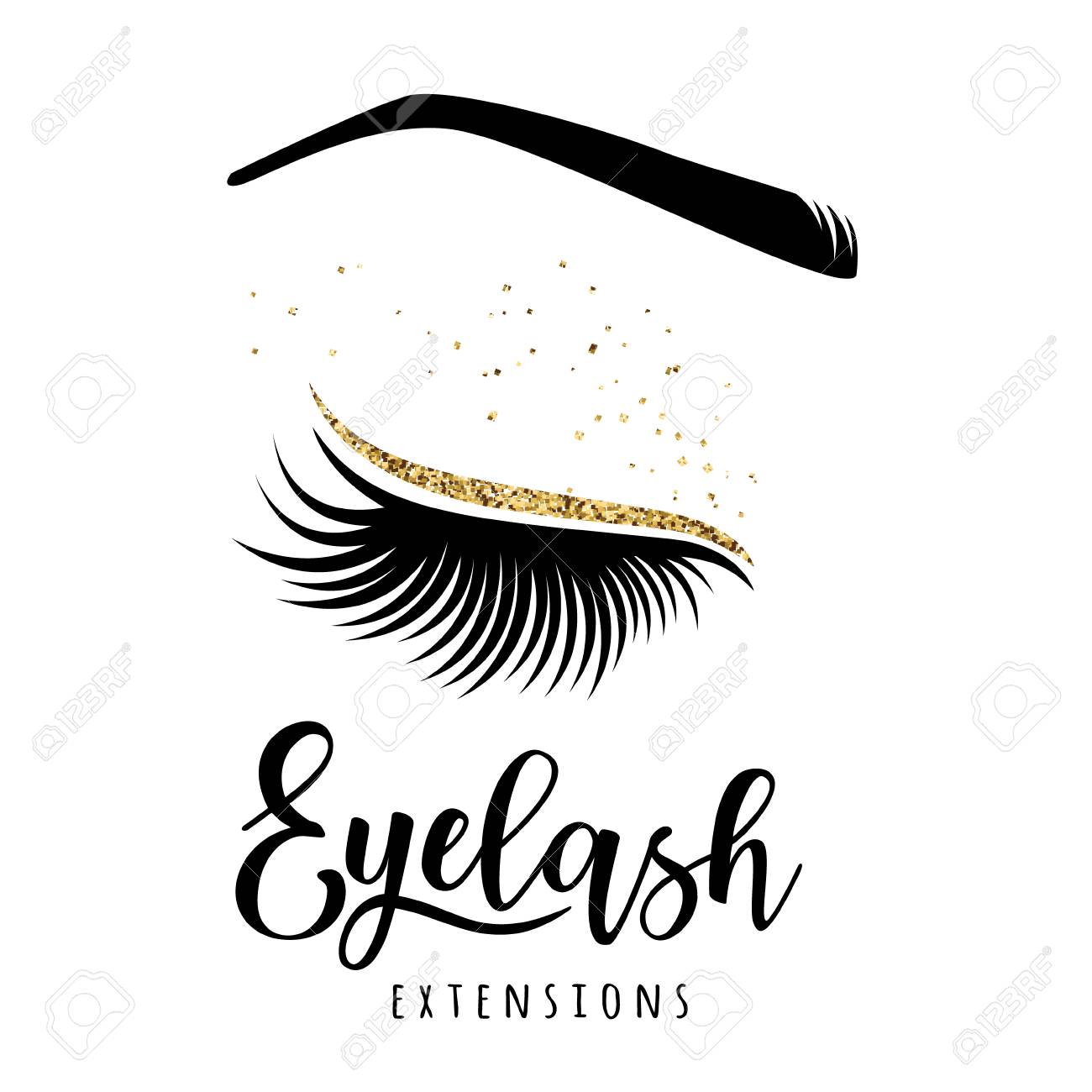 Detail Logo Eyelash Extension Beauty Nomer 11