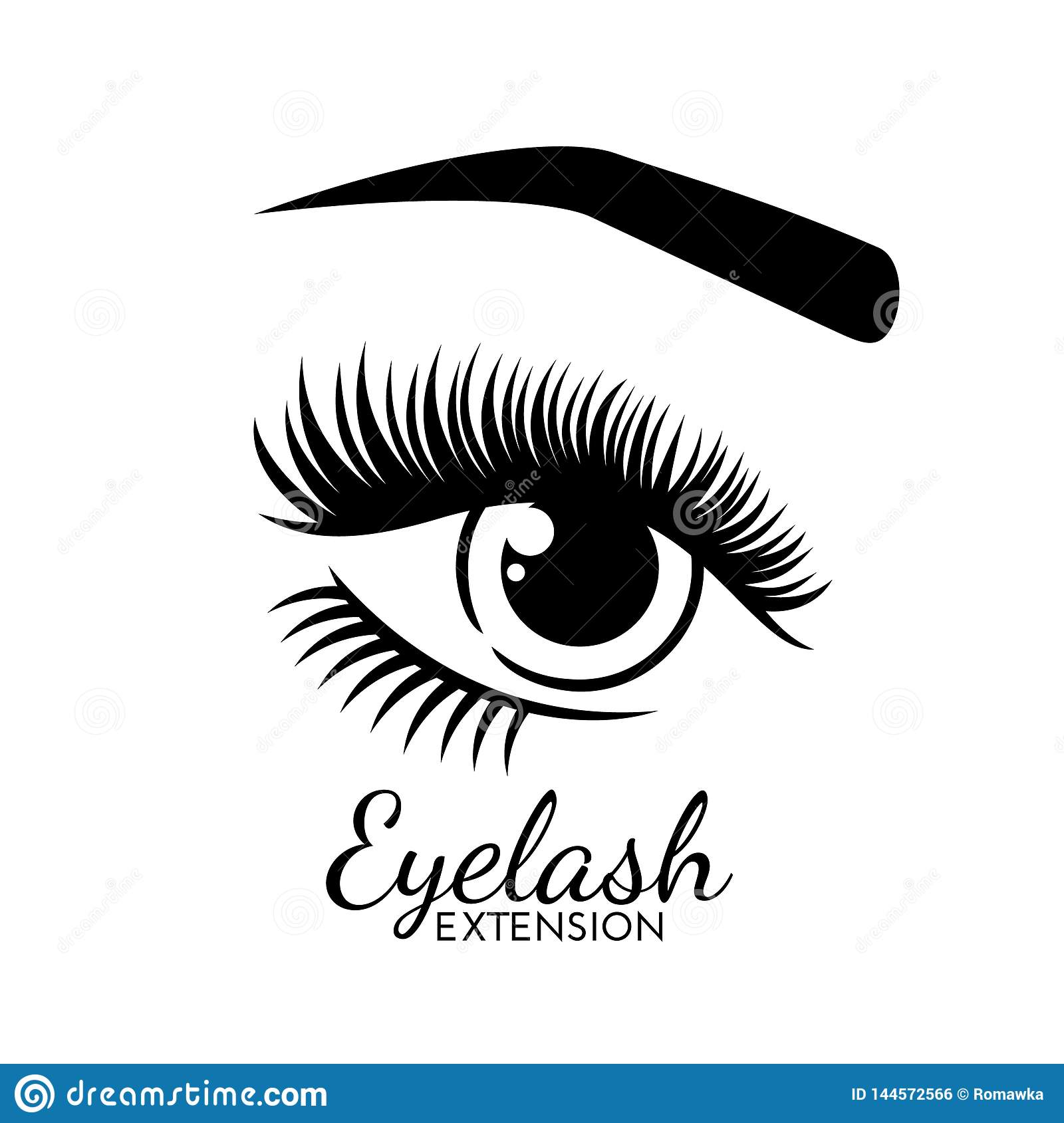 Detail Logo Eyelash Extension Beauty Nomer 22