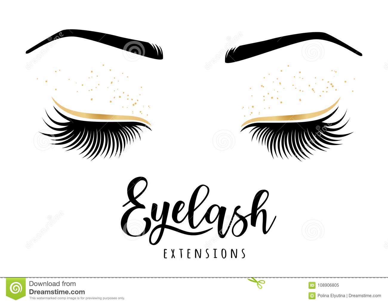 Detail Logo Eyelash Extension Kartun Nomer 5