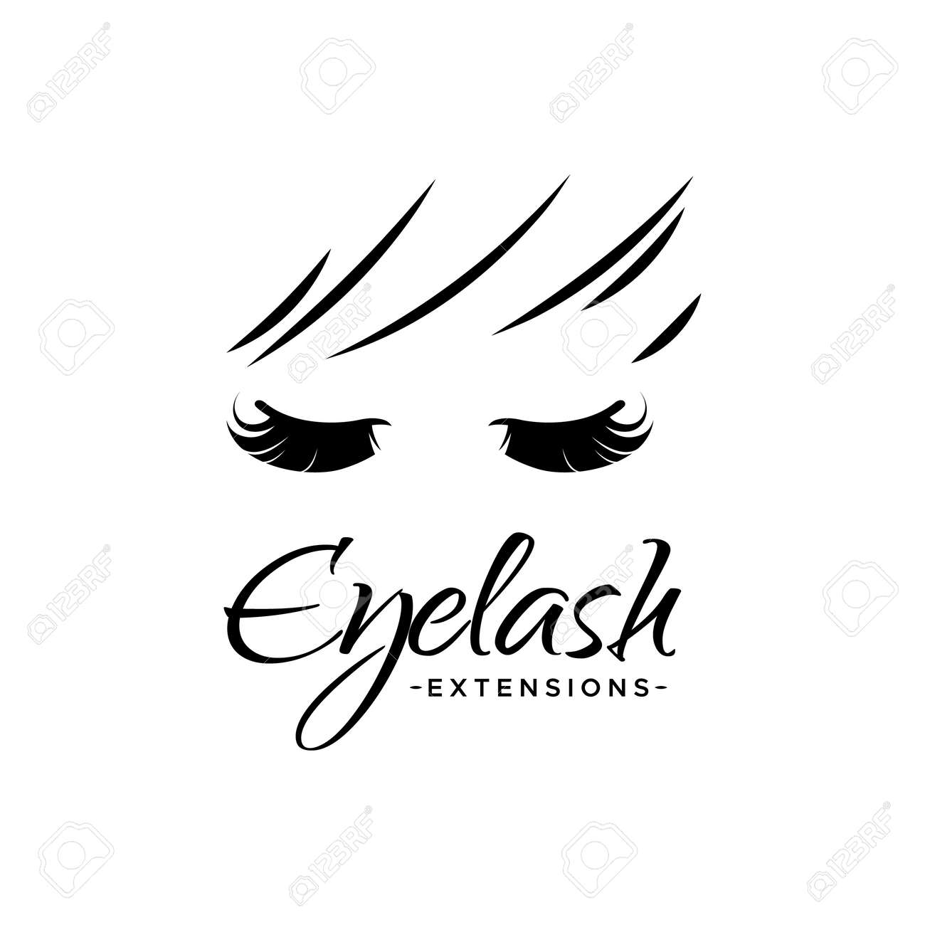 Detail Logo Eyelash Extension Kartun Nomer 6
