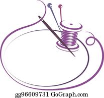 Detail Needle And Thread Clipart Nomer 14